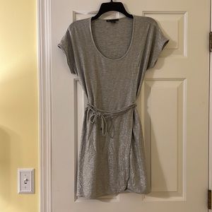 A/X Armani Exchange Silver wrap dress, size small